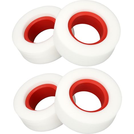 Set mit 4 doppellagigen Weichschaumreifen 5,6 cm (2,2 Zoll) für 1/10 und 1/8 RC-Autos und Crawler (rot). (1/4)