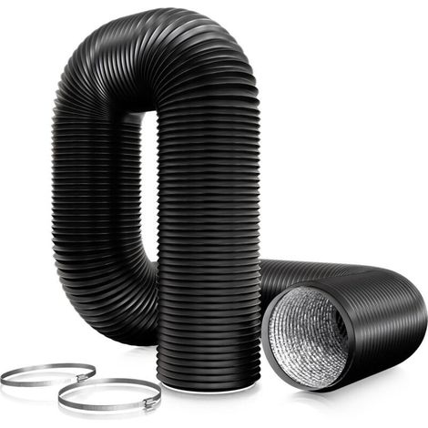 Tuyau ventilation en PVC de 150 mm pour hotte aspirante, Tuyau d'Evacuation pour Extracteur d'Air, ventilateur tubulair(6 mètres de longueur) (1/5)