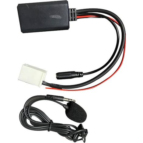 Adaptateur audio Bluetooth avec microphone, compatible Citroën et Peugeot, récepteur AUX sans fil pour autoradio (1/5)