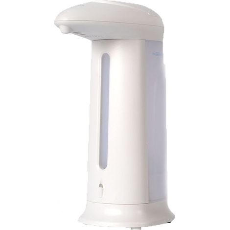 Distributore di sapone automatico dosatore dispenser sapone mano con sensore infrarossi in plastica a batteria 330 ml (1/5)