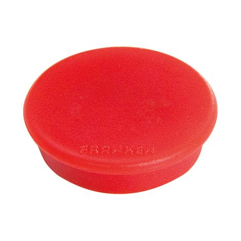 Franken Runde Magneten 24 mm Rot und Schwarz Packung mit 10 (1/2)
