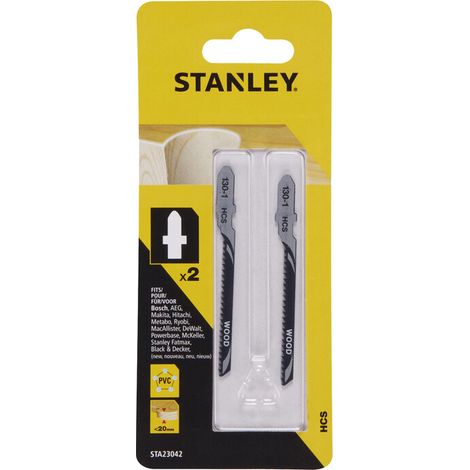 PIRANHA STANLEY STA23042 (X23003) 2 LAME LEGNO FRESATE T/CURVO ATT.A T- STANLEY- 1,0 confezione