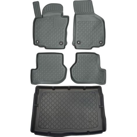 Set di tappetini per auto e tappetino per bagagliaio per Volkswagen Golf VI Hatchback dal 09.2008 al 09.2012.