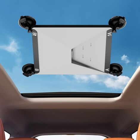Support Mini, kit de montage sécurisé pour les vitres et les toits ouvrants des voitures. Conception à forte aspiration pour les camping-cars et les bateaux, avec 2 ventouses supplémentaires (1/5)