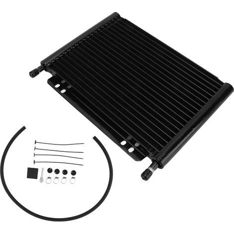 Radiateur Refroidisseur d'Huile Transmission Aluminium 20 Rangées Haute Performance Noir pour Camions Pick-up et Fourgonnettes (1/5)