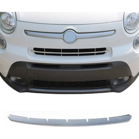 Moulure de Grille de Calandre Compatible avec FIAT 500X 2015 à 2019, Garniture Baguette de Calandre en Acier Inoxydable Argent (1/5)