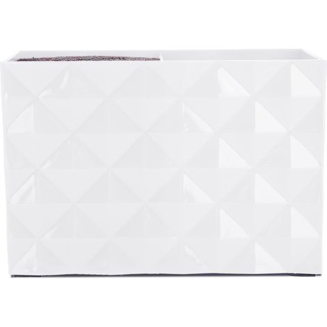 Boîte de rangement pour accessoires de coiffure : ciseaux, peigne, pince à cheveux, organisateur de coiffeuse (blanc) (1/5)