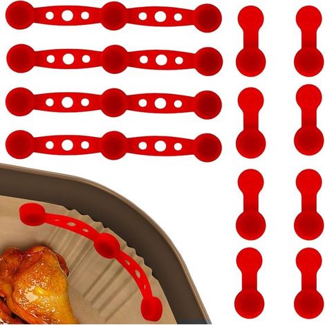 chiusure magnetiche in silicone per friggitrici ad aria magneti per tenere fermi i vassoi di carta da forno nella friggitrice ad aria. (1/5)