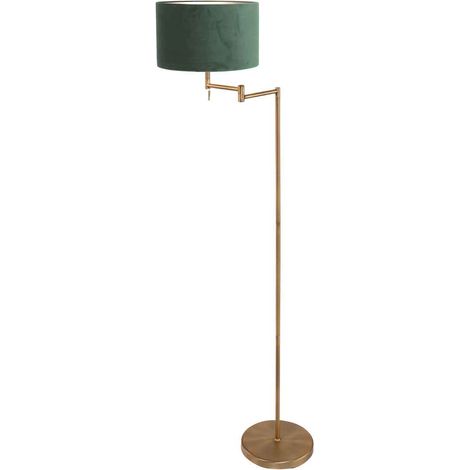 Mexlite - lampadaire - Bella - bronze - métal velours tissu - Ø (1/4)