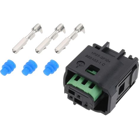 1 Jeu de Connecteurs de Pédale de Capteur de Radar Automobile Étanche à 3 Broches 968402-1,966601 (1/5)