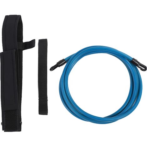Ceinture d'entraînement de natation avec bande de résistance pour piscine, bleue 6mm x 10mm x 3m (1/5)