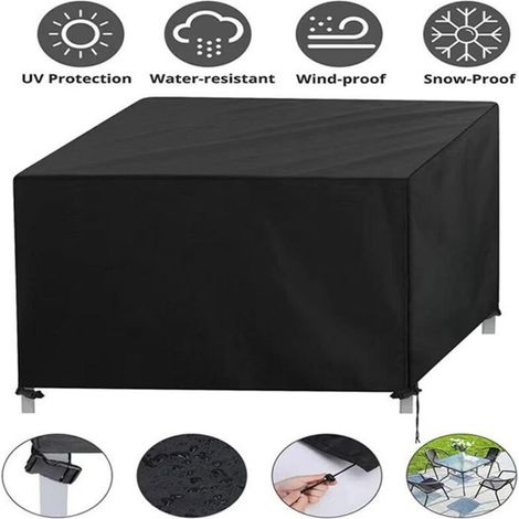 3-seater garden bench cover, made of 420D Oxford fabric, dimensions 123x123x74 cm.