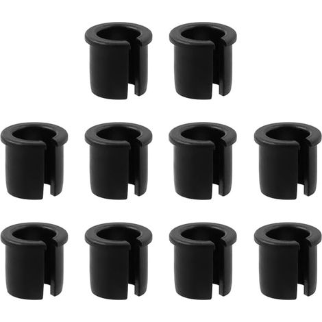 20 arandelas de válvula convertibles, protectores de válvula, aptos para la conversión de llantas de bicicletas de carretera y de montaña (negro) (1/4)