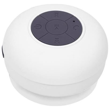 1 pièce Enceinte portable, Bluetooth étanche, stéréo mini 8 cm avec ventouse, idéale bord de piscine ou salle de bain