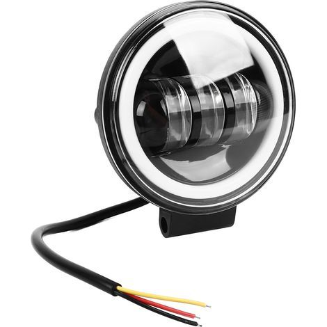 Phares de moto ronds à LED haute performance avec clignotants externes