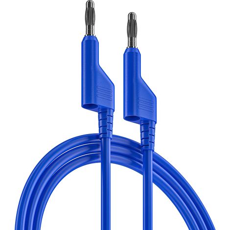Cordons de test RS PRO, Bleu, 10A, 1000V, long. 1m ( Prix pour 1 )