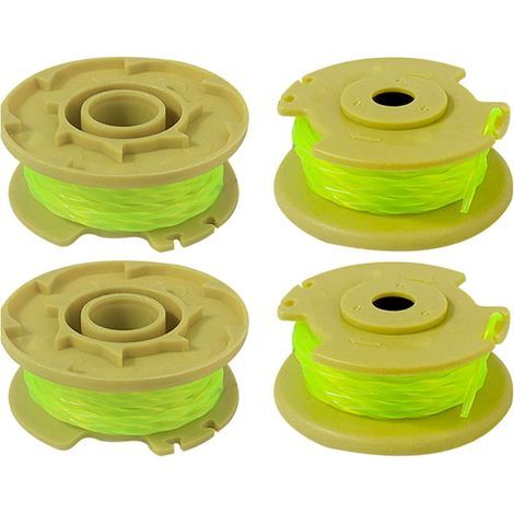 Cordon de rechange 4 pièces pour tête de coupe-bordures à bobine RYOBI AC80RL3 (1/4)