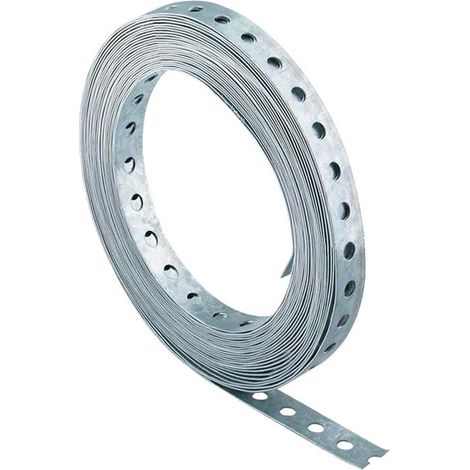 METALLISCHES VORGELOCHTES BEFESTIGUNGSBAND 10 m