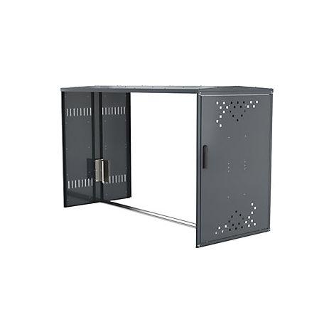 Caja para bicicletas  elemento de ampliación con techo a dos