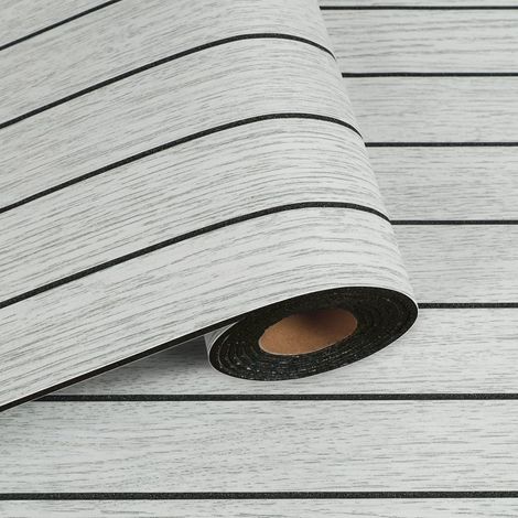 3D Panneau Mural Decoratif Bois Gris Clair Papier Peint Tasseau de Bois 42.8cmx200cm Panneaux Muraux Acoustiques pour Salon Mur TV Revetement Murals Adhesif Salle à Manger Salle de bain (1/5)