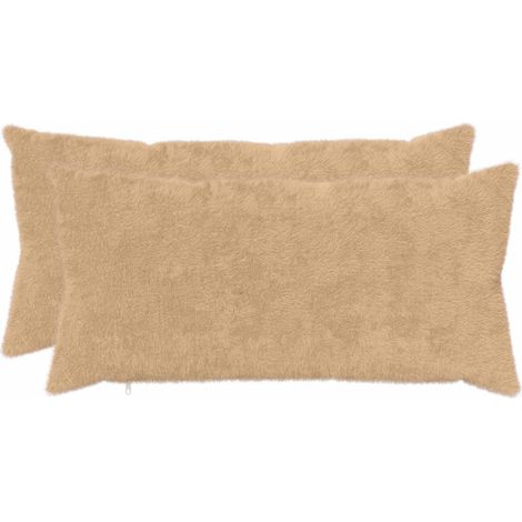 Housse de coussin 2 pc HEERLEN Crème 40 x 70 cm