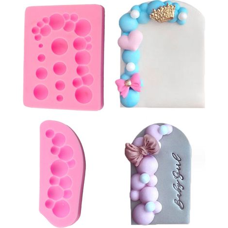 Moule À Sphère - Moule En Silicone Alimentaire Pour Décor De Gâteaux Chocolat Confiserie Savon Bombes De Bain Résine Argile - 2 Pièces (1/5)