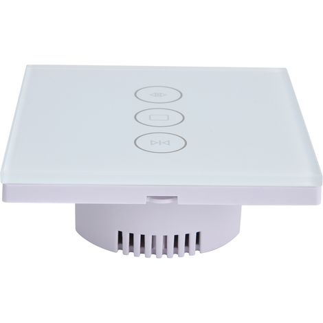 Interrupteur intelligent WiFi pour rideaux, stores et volets roulants, commande à distance par application et commande vocale tactile, pour la maison (100-240 V).
