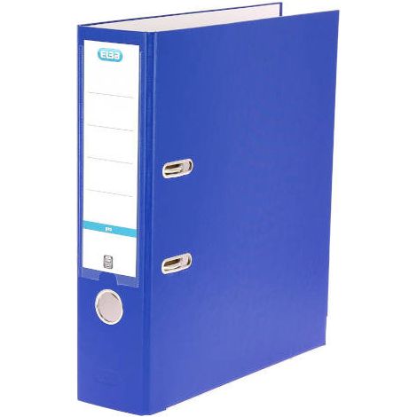 Archivador de palanca elba top carton compacto polipropileno con rado din a4 lomo de 80 mm azul