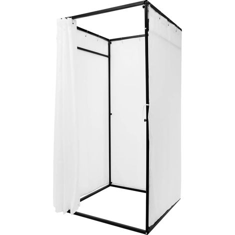 Tragbare Umkleidekabine, Geräumiges Design, Langlebige Materialien, WEISS (1/2)