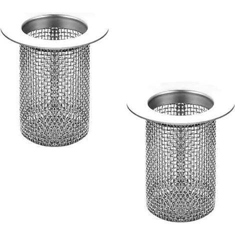 Crépine de douche extra-longue. 40 mm. en acier inoxydable. adaptée aux baignoires (1/5)