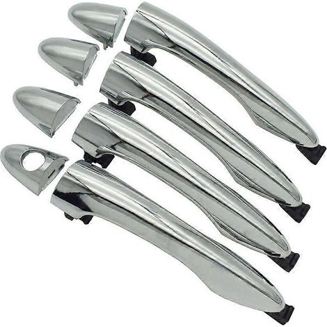 Juego de 4 manijas exteriores delanteras y traseras para puertas (números de pieza 82661-3W000, 82651-3W000 y 83651-3W000) para Kia Sportage 2011-2016. (1/5)