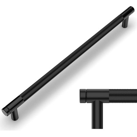 10 Poignee de Meuble Noir 160mm Metal, Avec Vis, Pour Cuisine Tiroir Armoire (1/5)