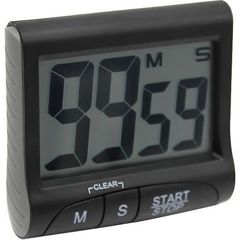 minuteur De Cuisine "countdown" (avec Minuterie Et Fonction Chronomtre, Fixation Via Un Aimant, Une Pince, Un Support Ou Un Support, Piles, Numri (1/5)