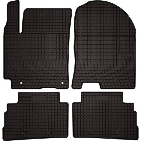 Alfombrillas de goma para Hyundai Kona I crossover (2017-2023) - negras, montadas (1/5)