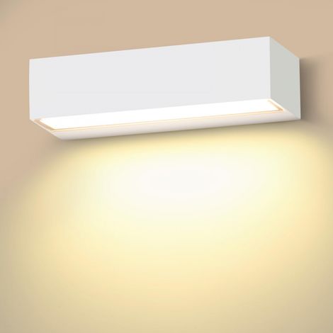 Appliques Murales LED Applique Murale Interieur 3000K Chaud Etanche IP65 18w 30cm Blanc (1/5)