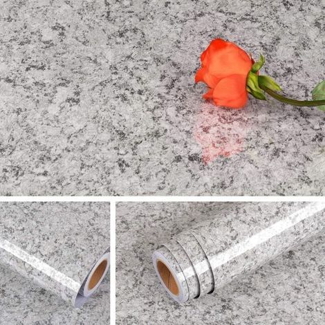 40Cmx5M Granit Papier Peint Autocollant Imperméable Marbre pour Comptoir de Cuisine Plan de Travail Adhésif Credence Adhesive pour Cuisine Amovible Papier Adhesif pour Meuble Ilot Central (1/4)
