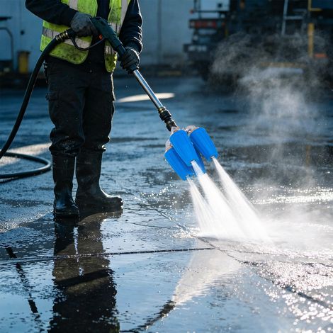 4-in-1 Turbo Nozzle Pressure Washer, Quadruple Turbo Nozzle for Power Washer, 360° Rotating Turbo Nozzle Tip with 1/4" Quick Connect, 2.0 Orifice, 4000 PSI, 8-12 GPM (1/5)