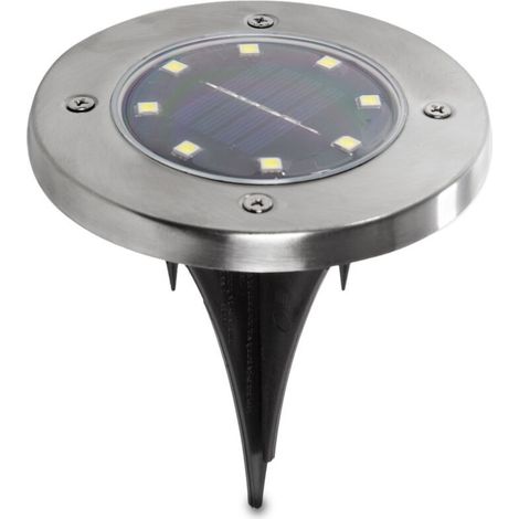 Lampe de Jardin LED 6000ºK "Solaire" IP65 Capteur de Lumière 40 000H [PL-626030-CW] (1/2)