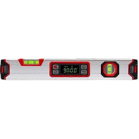Niveau à bulle électronique 360° portable, inclinomètre numérique vertical et horizontal pour menuisier et chantier, taille double, outil de précision robuste. (1/5)