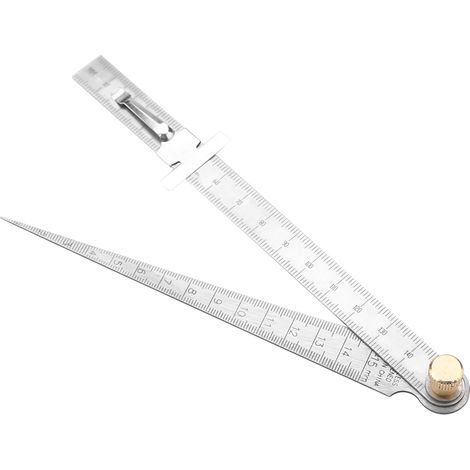 Jauge d'épaisseur conique pour soudage en acier inoxydable, outil d'inspection des trous 1-15 mm (1/5)