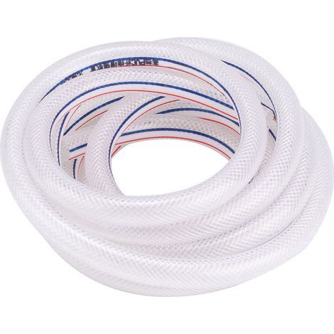 Tuyau transparent tressé flexible renforcé en PVC 8/12 mm pour l'irrigation de jardin (1/5)
