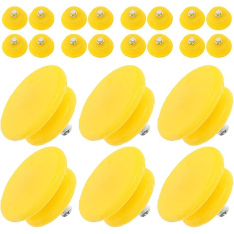 Set of 40 Yellow Stainless Steel Spiked Crampons, Non-Slip, for Hiking Shoes and Boots, Accessories for Snow and Ice, Replacement Crampons for (1/5)