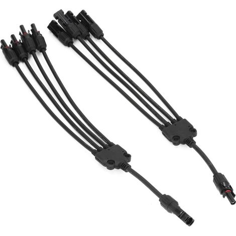 Adaptateur de dérivation en Y, connexion simple de prises solaires en parallèle pour une utilisation en extérieur (1/5)