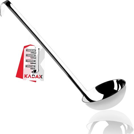 Louche à Soupe - 1 Pièce - Acier Inoxydable - Manche Ergonomique - Cuisine Quotidienne - 8cm 100ml (1/5)