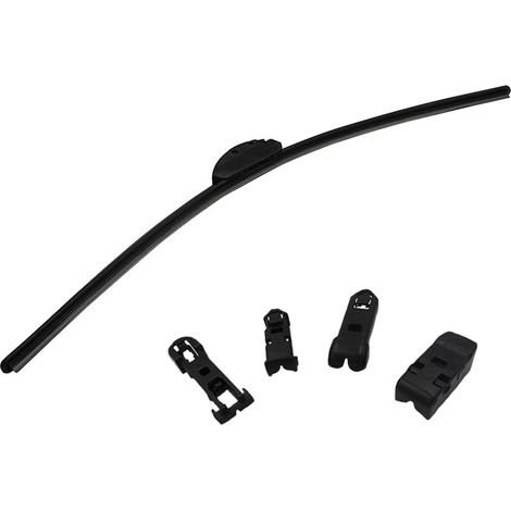 Spazzola tergicristalli per parabrezza anteriore e lunotto. Tecnologia grafite in polvere per una guida sicura - Spazzole Flat Blade singola colore nero - 46 cm (1/5)
