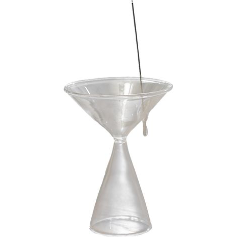 Räucherstäbchenhalter aus Glas mit Stäbchenhalter, Sandelholz-Räucherstäbchen, Zen-Aromatherapie für Zuhause, Tee, Meditation (Box 18,5 x 13 x 13 cm) (1/5)