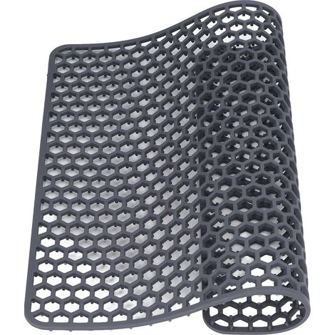 Tapis de Lavabo en Silicone Antidérapant, Grille Résistante pour Évier Cuisine Inox ou Céramique