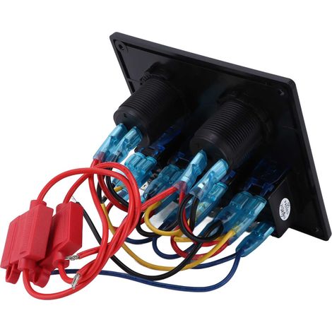 Panneau 4 interrupteurs à bascule LED IP65 Étanche pour 12-24V Auto Camion Bateau Rénovation (1/5)