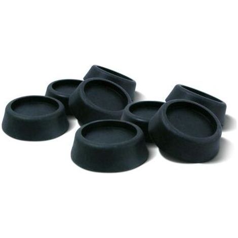 Patins anti-vibrations pour machine à laver, paquet de 1, noirs, 8 unités (1/5)