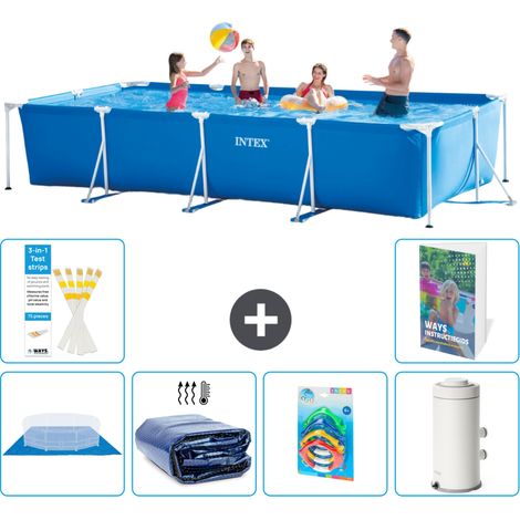 Rechteckiger Frame Pool - 450x220x84 cm - 7-teilig S123